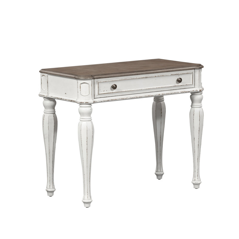 Colchester Vanity Desk w/ Fully Stained Drawer