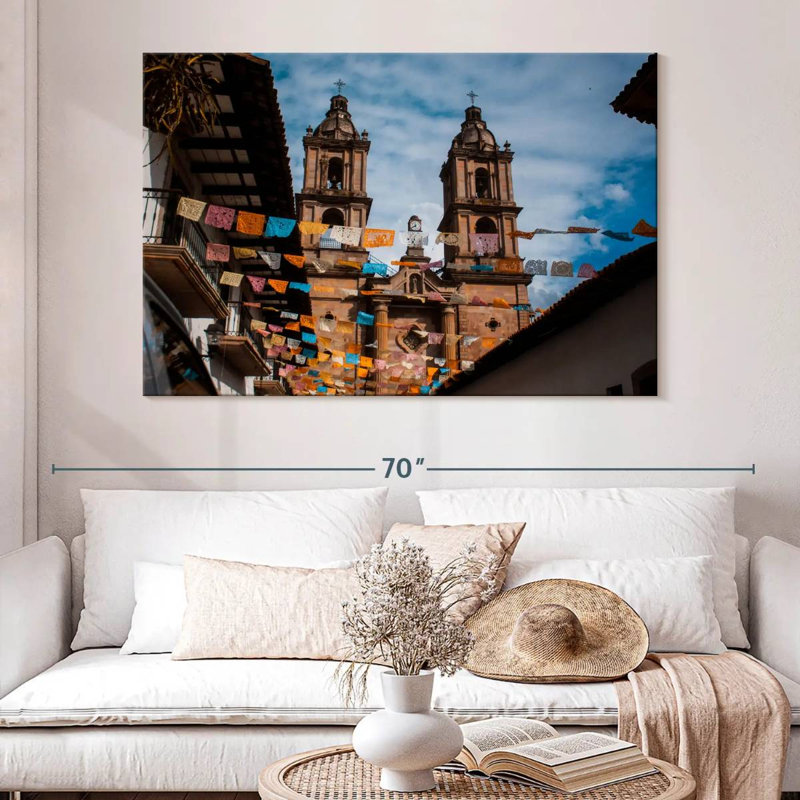 Adella Church In Valle De Bravo, 34" H x 51" W