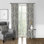 Indali Barley 100% Cotton Floral Room Darkening Pinch Pleat Curtain Panels