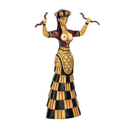 Goddess Cretan Snake Figurine