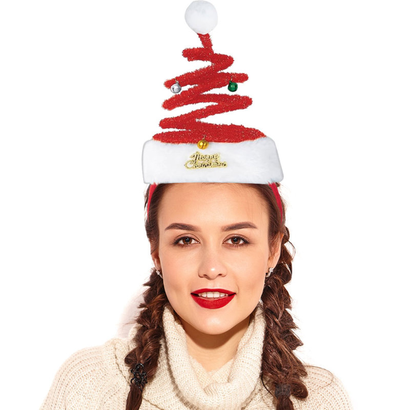Bandeau de chapeau de père Noël Springy
