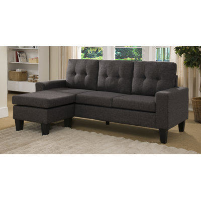 Briley Upholstered L-Shaped Sectional Reversible