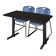 Cain T-Base Training Seminar Table & 2 Zeng Stack Chairs