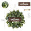 Welcome Wreath for Front Door - Eucalyptus Greenery Wreath with Welcome Sign