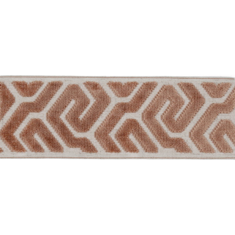 Tissu large en velours, Flamant rose