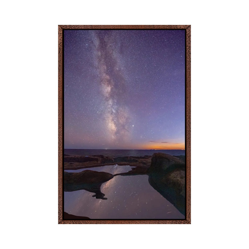 Milky Way Maine 1 Piece Wall Art on Canvas, 66.04 cm H x 45.72 cm W, Classic Wood Framed