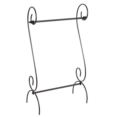 Porte-drapeau de jardin à volutes | Porte-drapeau de jardin en métal de qualité supérieure pour l'extérieur de la maison | Convient aux drapeaux de jardin 12 x 18 pour l'extérieur
