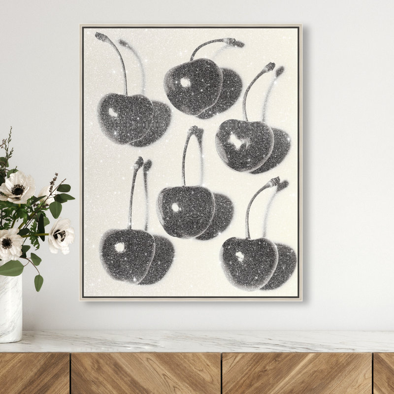Obscure Berries I Print by Oliver Gal, 37"H x 31"W, Silver Floater Frame