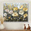 Géométrique, coquelicots gris, mosaïque, champ II - coquelicots, art mural-1892042156-2121240886