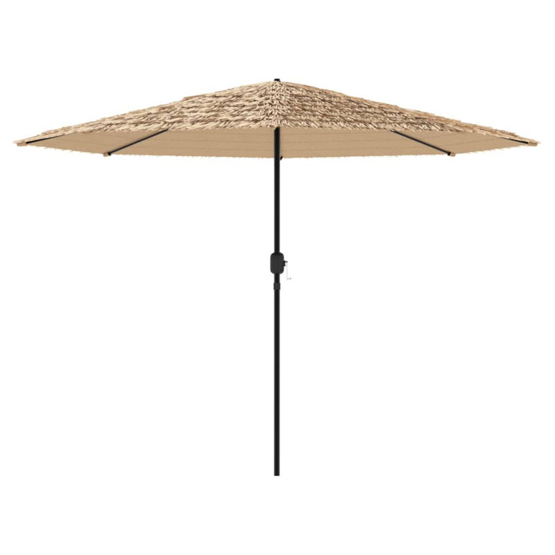 Beach Parasol, Brown, white and pink, 248cm H x 388cm W x 388cm D