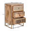 Thom 40cm W Iron Bedside Table