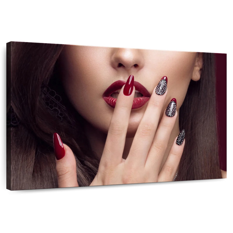 Vogue Red Nails, 16" H x 24" W