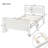 White Twin Platform Bed - Solid Wood Created With Headboard/ With Headboard, & Support