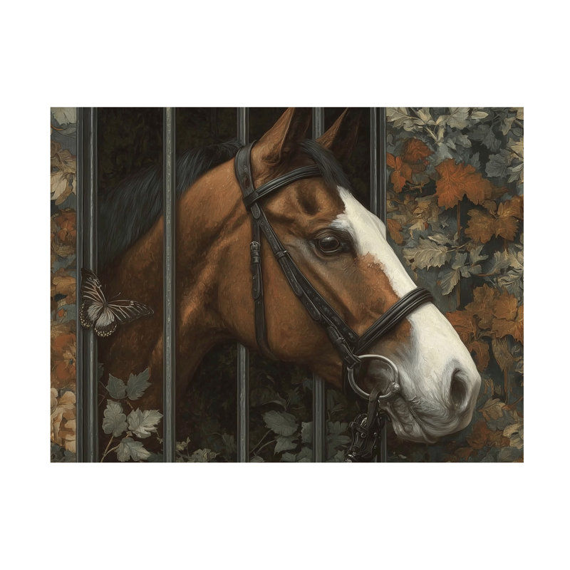 Art mural sur toile tendue - Paula Freeman «The Gilded Stall II» pour décoration de salon, de chambre à coucher ou de bureau - 14 x 19
