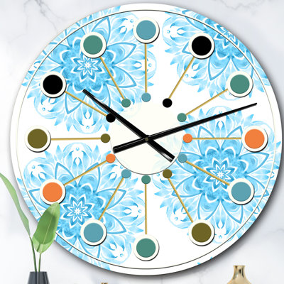 Horloge murale circulaire Mid-Century