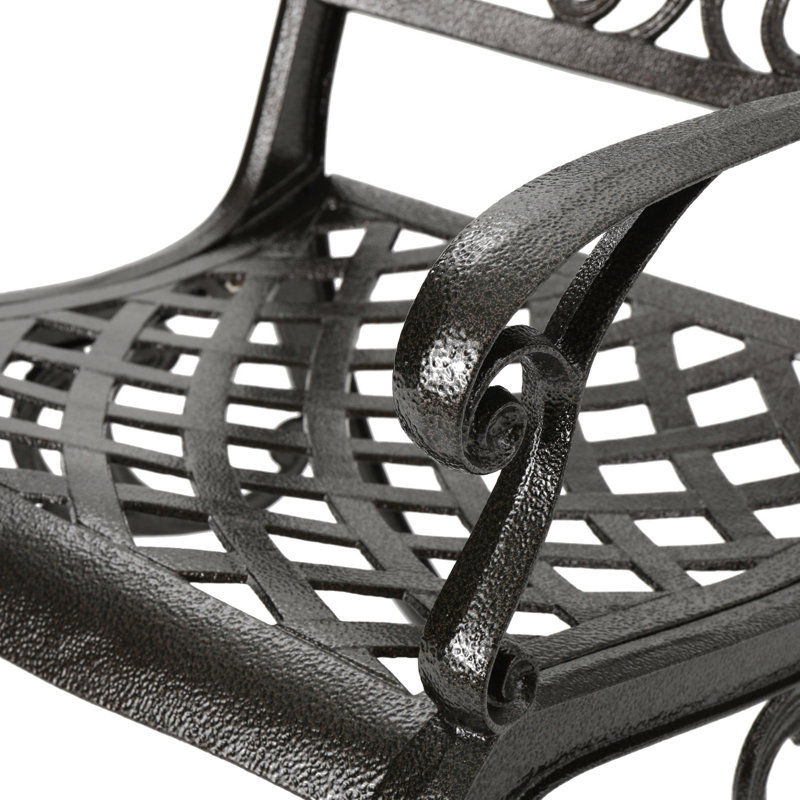 Chaise avec accoudoirs PHOENIX (ensemble de 2), Noir