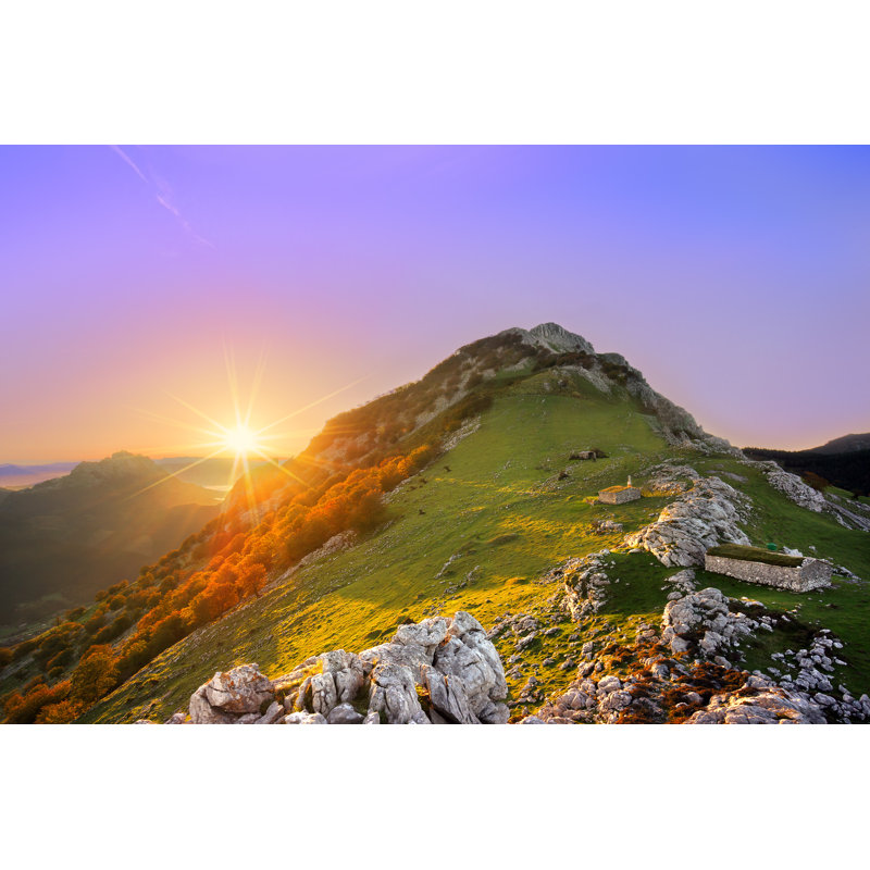 Sunrise In Urkiola Mountain Range by Mimadeo - Wrapped Canvas Print, 61cm H x 91cm W x 3.8cm D