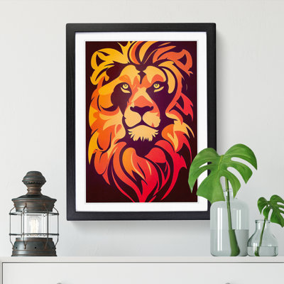 Lion Soviet Art Vol.1 - Picture Frame Print