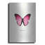 Papillon rose - impression sur métal sans cadre-682066225