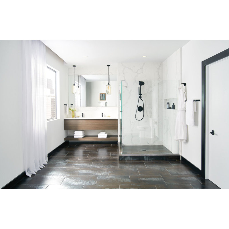 Fina Premium 2.5 GPM Rain Shower Head, Matte Black