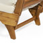 Lit de jour convertible d'extérieur moderne en bois d'acacia pour terrasse avec coussins, accoudoirs réglables pour le bord de la piscine, véranda-591775699
