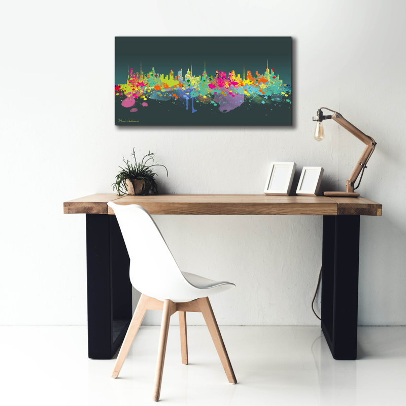 «The Big 1» par Mark Ashkenazi, art mural sur toile, H 20 po x l 40 po x P 1,5 po