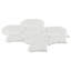 Nabi Arabesque 4" Mixed Finish Glass & Marble Mosaic Tile-496658151