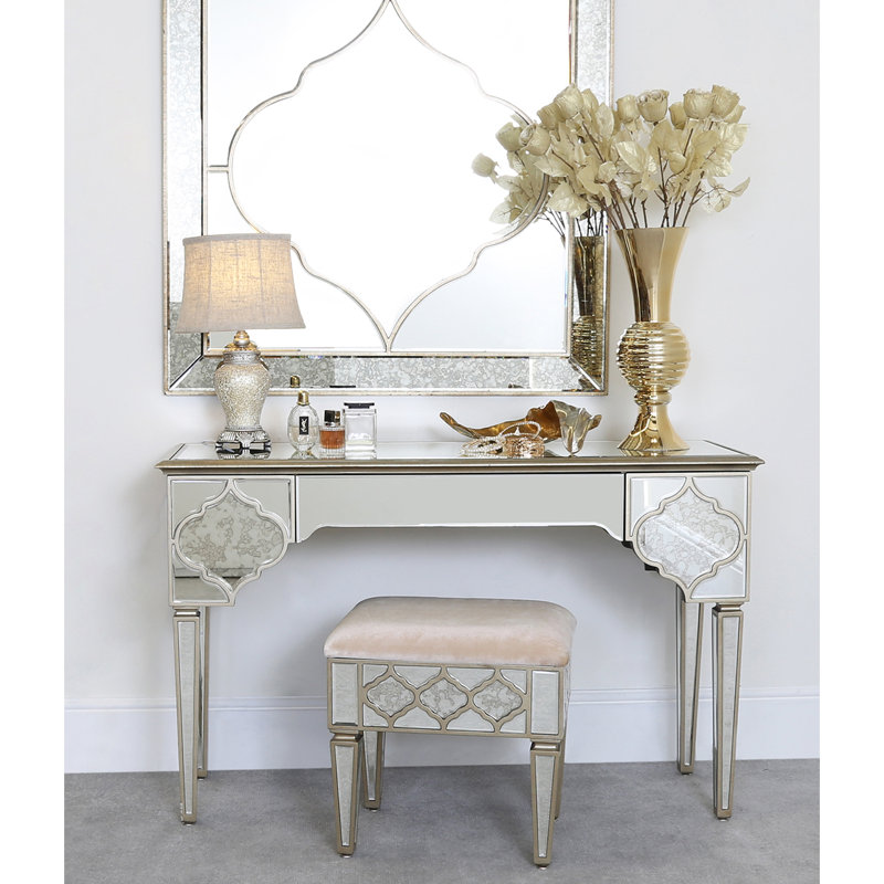 Crew Glass Floor Vase, Gold, 55cm H x 20cm W x 20cm D