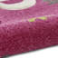 Leffel area rug Machine Woven Rectangle Pink-1343247489