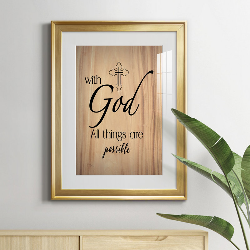 " All Things Possible ", Gold, 22.5" H x 30.5" W x 1.5" D