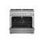 Ensemble de cuisine 3 pièces FORNO Premium - cuisinière à gaz 36 po, réfrigérateur à porte française, lave-vaisselle encastré, acier inoxydable