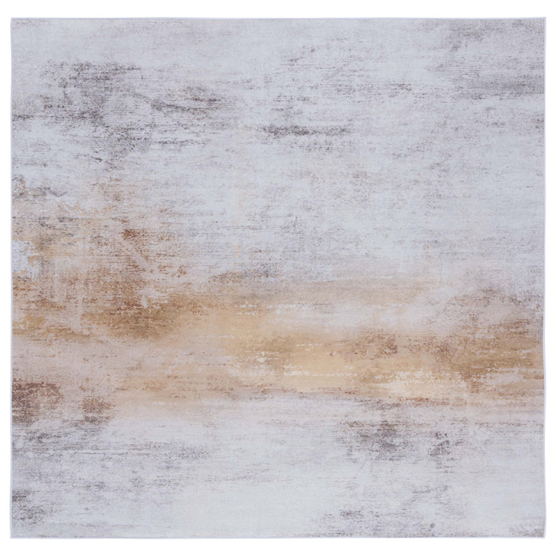 Tapis gris / rouille Tacoma 813 M / W S / R, Carré 6 pi