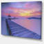Reproduction de photo sur toile tendue, "long bridge" dans le coucher de soleil sea-18296547-33288049
