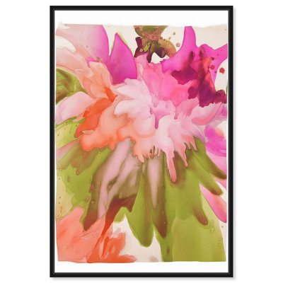 «Vibrant Fluidité Floral IV», art floral abstrait par 