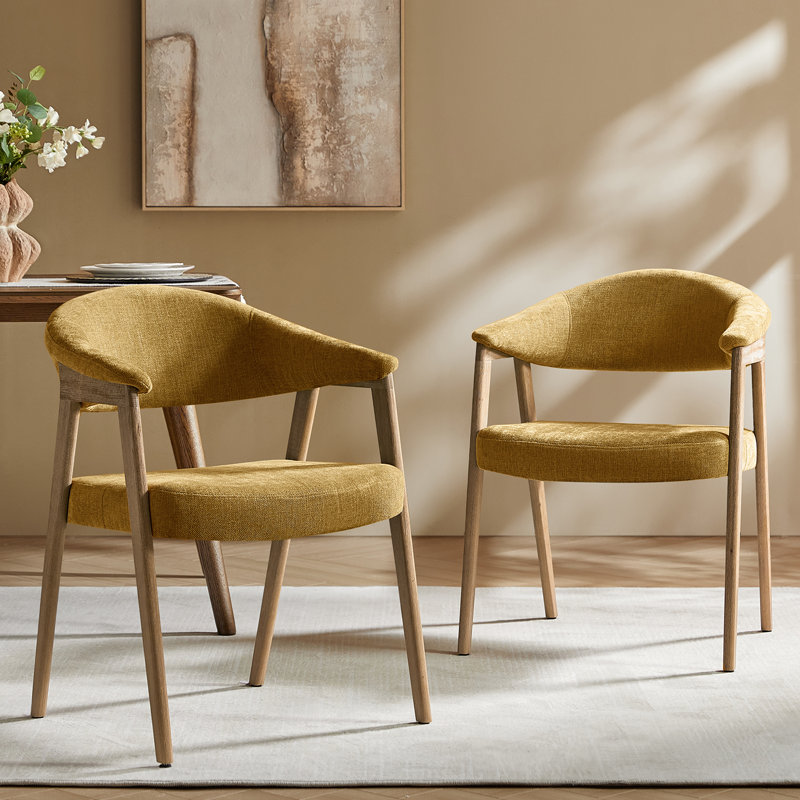 Ensemble de 2 chaises de salle à manger Milford, Golden