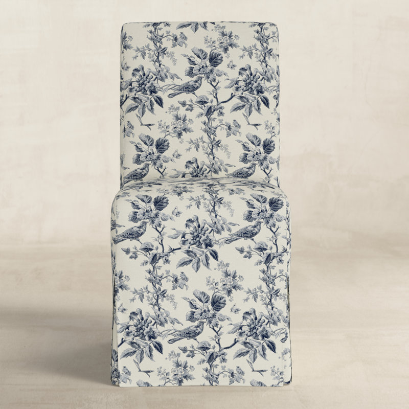 Chaise Lindy, Motif floral marine