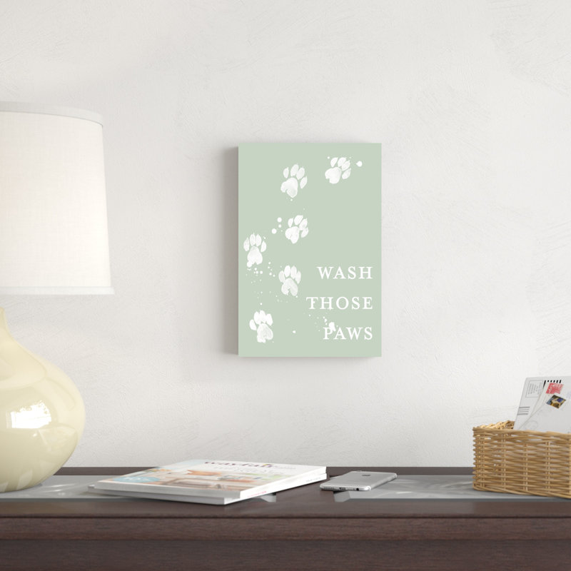 «Wash Your Paws III», H 12 po x l 8 po