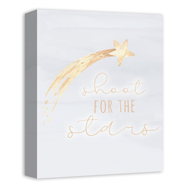 «Shoot for the Stars», art sur toile, H 14 po x l 11 po x P 1,25 po