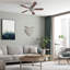 Ventilateur de plafond 42 po avec ensemble d'éclairage Renton-953916484
