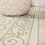 Tapis d'intérieur / extérieur crème / vert Debbe-287290886
