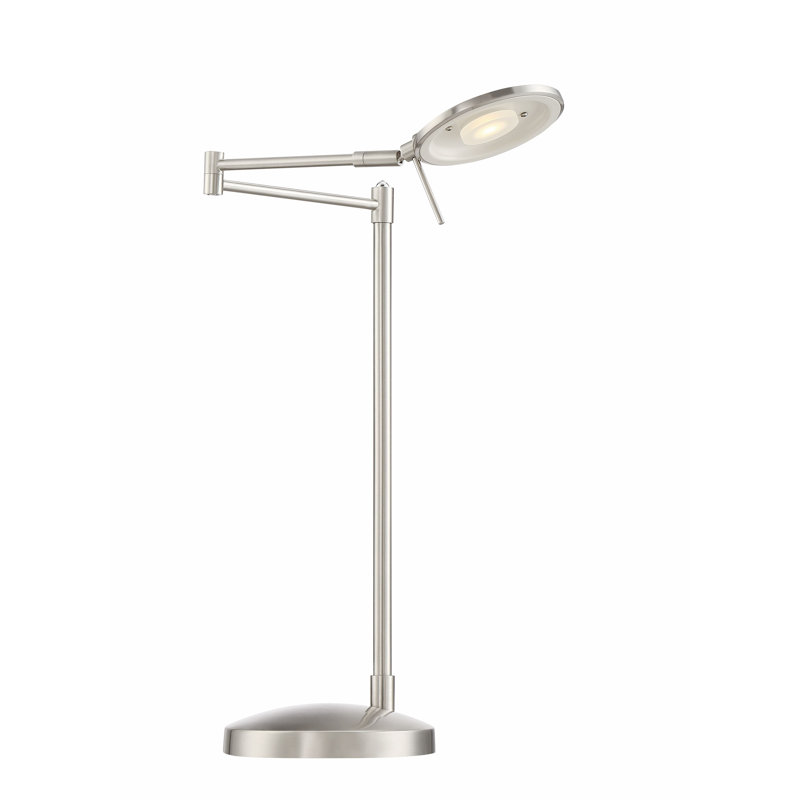 Lampe de bureau 18 po Millsap, Nickel satiné