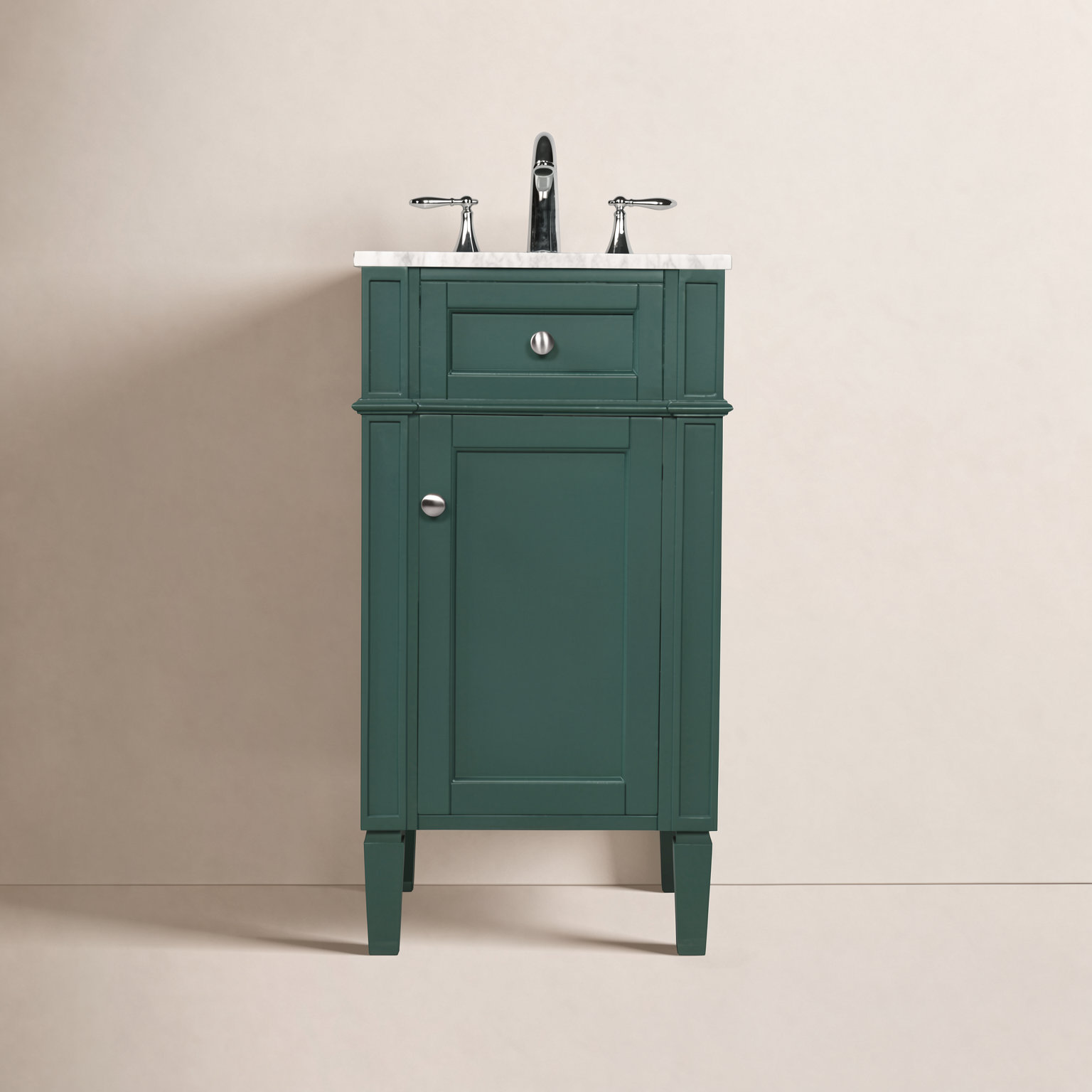 Rivers 18'' Single Bathroom Vanity, Green