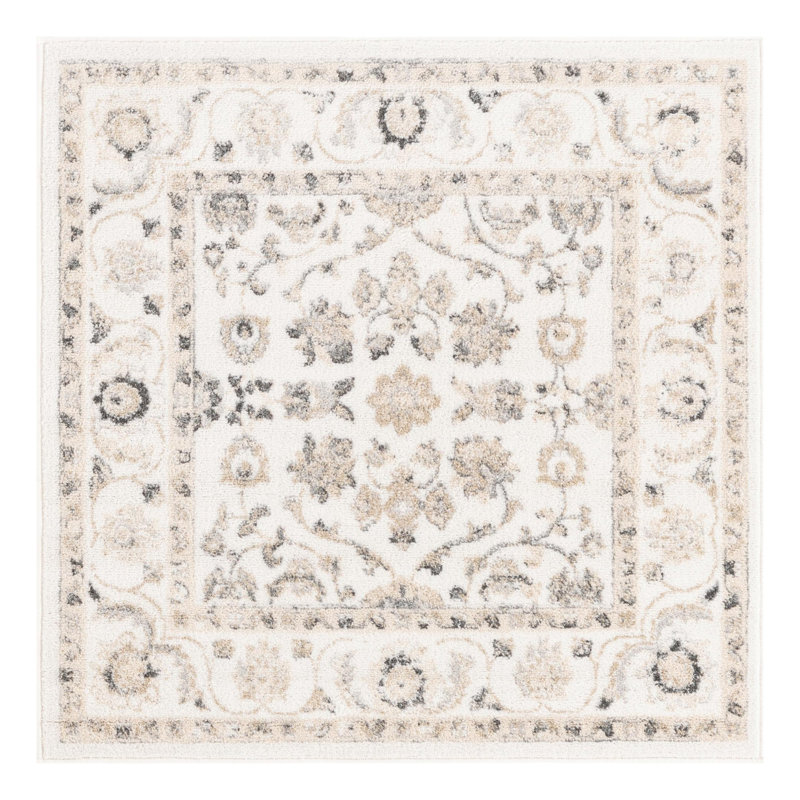 Hilley Oriental Indoor Rug, Square 4'