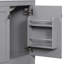 Ensemble de meuble-lavabo gris 60 po avec double meuble-lavabo, lavabos en céramique et beaucoup de rangement pour les salles de bain modernes-504962641