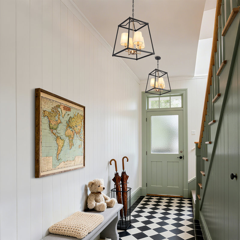 Doly 4 - Light Shaded Geometric Chandelier