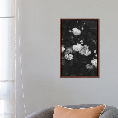 Black and White Roses 1 Piece Wall Art on Canvas