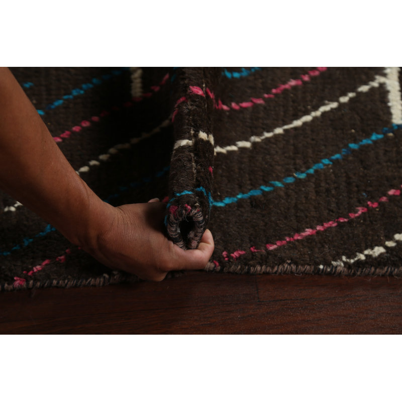 One-of-a-Kind 10'2" X 14'9" Wool Area Rug in Dark Brown