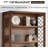 6-Tier Vintage Mid-Century Bookcase With X-Shaped Design, Durable And Stylish Storage For Home And Office