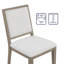 Chaise de salle à manger à dossier complet en polyester Reckert