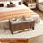39.4In Shoe Bench With Storage And Led Light-757831550